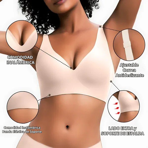 Sostén Premium Sin Aros con Realce Natural