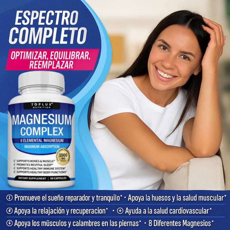 🔥 EL MÁS VENDIDO - Magnesio Complex™ 8 en 1 | Energía, Descanso y Bienestar