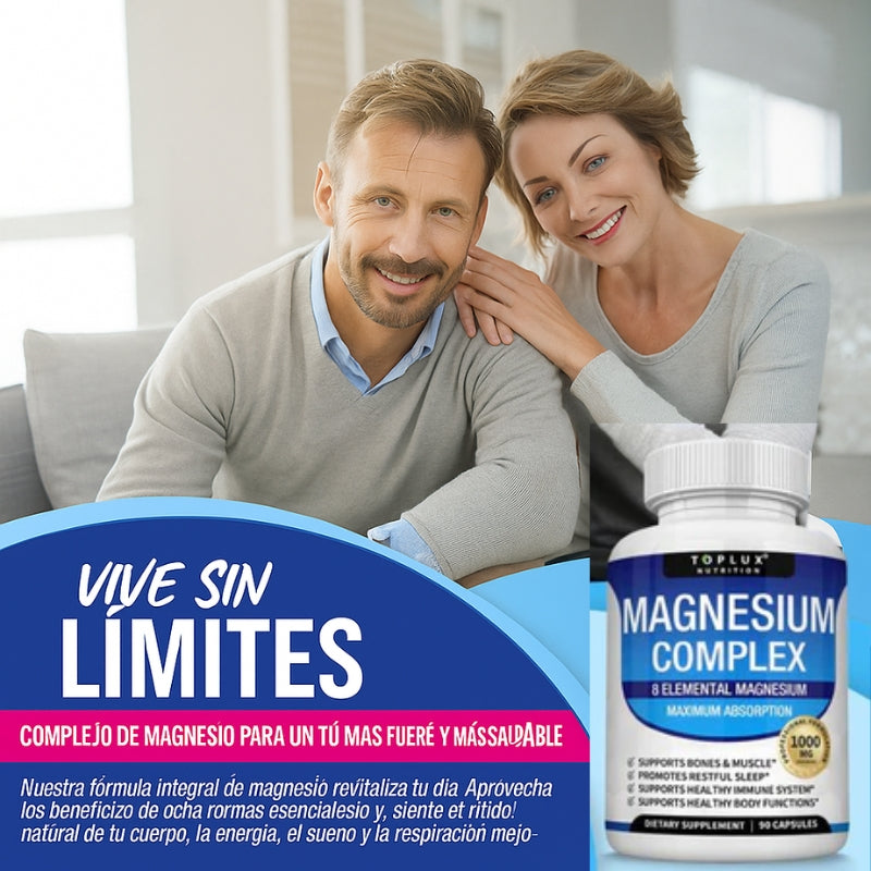 🔥 EL MÁS VENDIDO - Magnesio Complex™ 8 en 1 | Energía, Descanso y Bienestar