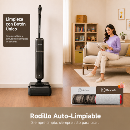 Aspiradora y Mopa 3 en 1 | Limpieza Profunda para Pisos