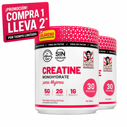 OFERTA 2X1 - Creatina + Colágeno + BCAA | Más Fuerza y Definición Femenina
