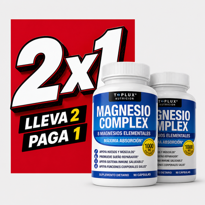 OFERTA 2X1 - Magnesio Complex™ 8 en 1 : Equilibrio Corporal Completo 1000mg