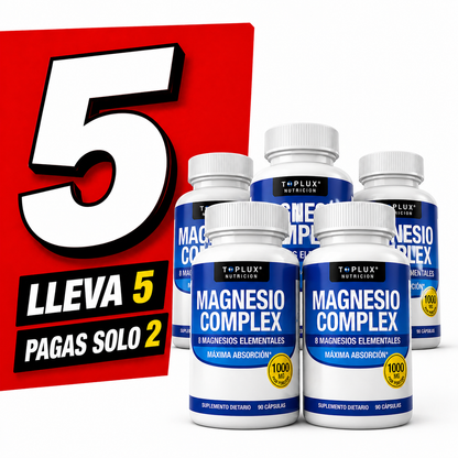 OFERTA 2X1 - Magnesio Complex™ 8 en 1 : Equilibrio Corporal Completo 1000mg