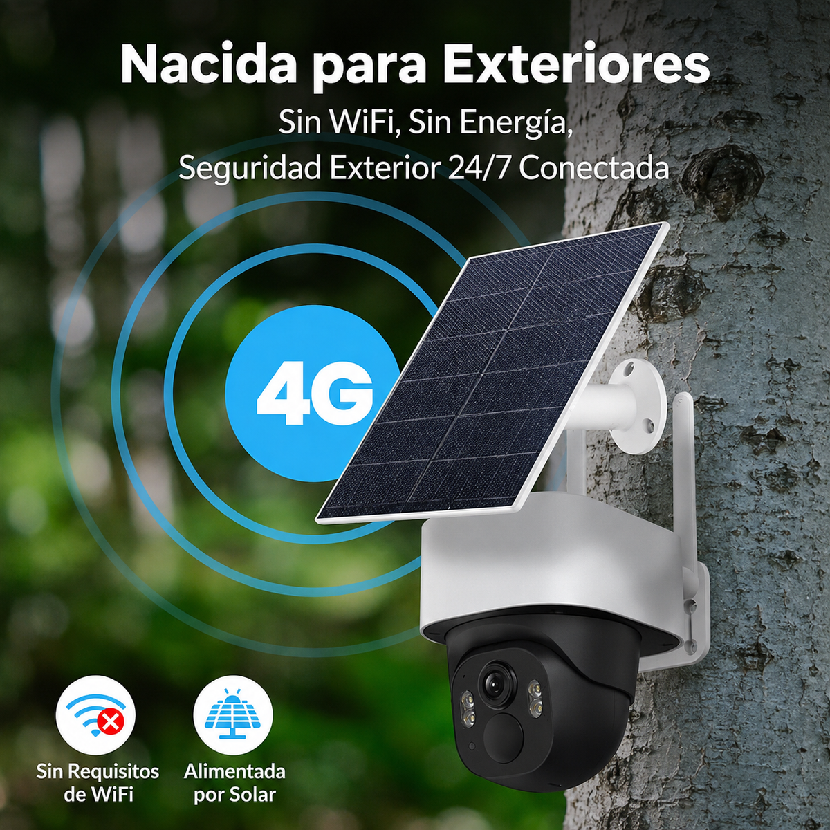 Cámara de Seguridad Panorámica -4G