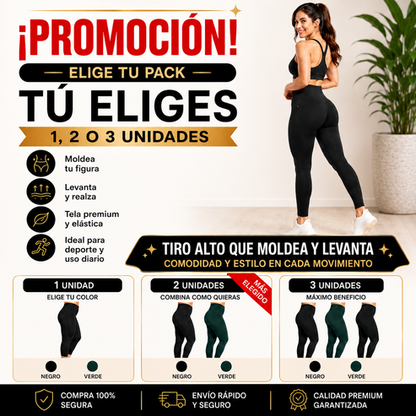 Calza Push Up Moldeadora de Tiro Alto | Define y Realza tu Figura