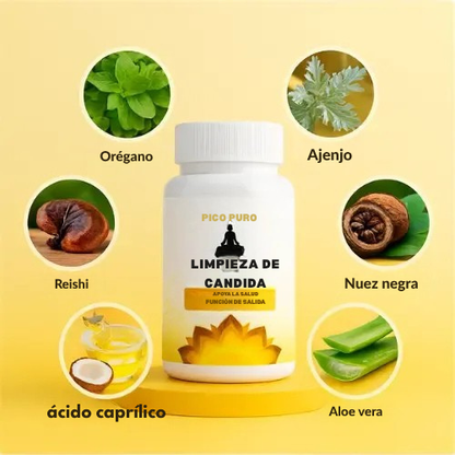 PROMOCIÓN 3x1 - Candida Cleanse | Limpieza Intestinal y Colon + Probióticos Naturales