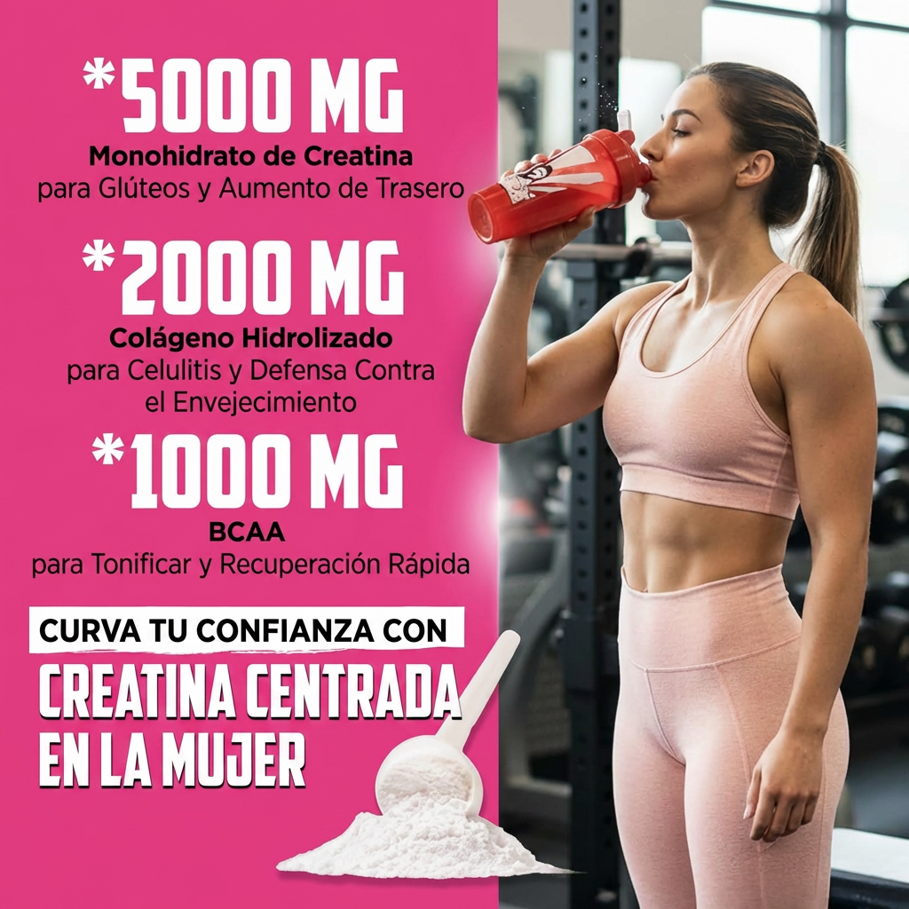 Creatina + Colágeno + BCAA | Fuerza y Definición Femenina