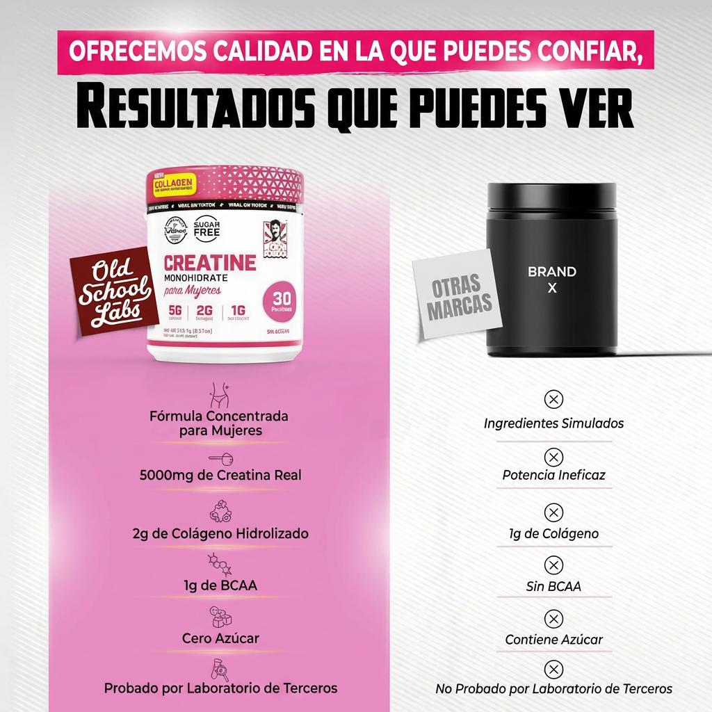 Creatina + Colágeno + BCAA | Fuerza y Definición Femenina
