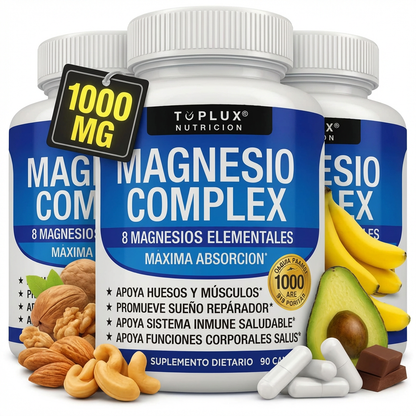 OFERTA 2X1 - Magnesio Complex™ 8 en 1 : Equilibrio Corporal Completo 1000mg