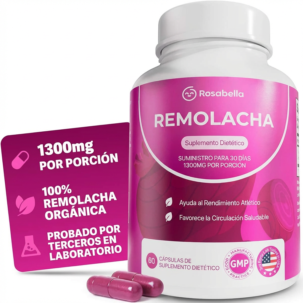 Remolacha 1300mg - Energía, Circulación y Resistencia Natural