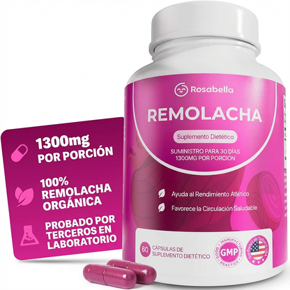 Remolacha 1300mg - Energía, Circulación y Resistencia Natural