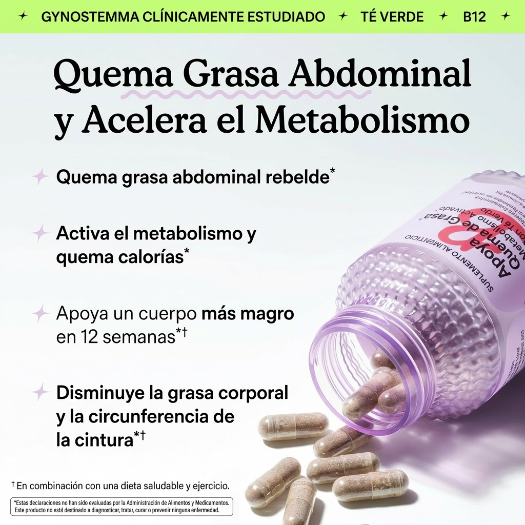 Lemme Burn - Apoyo al Metabolismo y Grasa Abdominal | Promo 1, 2 o 3 Unidades
