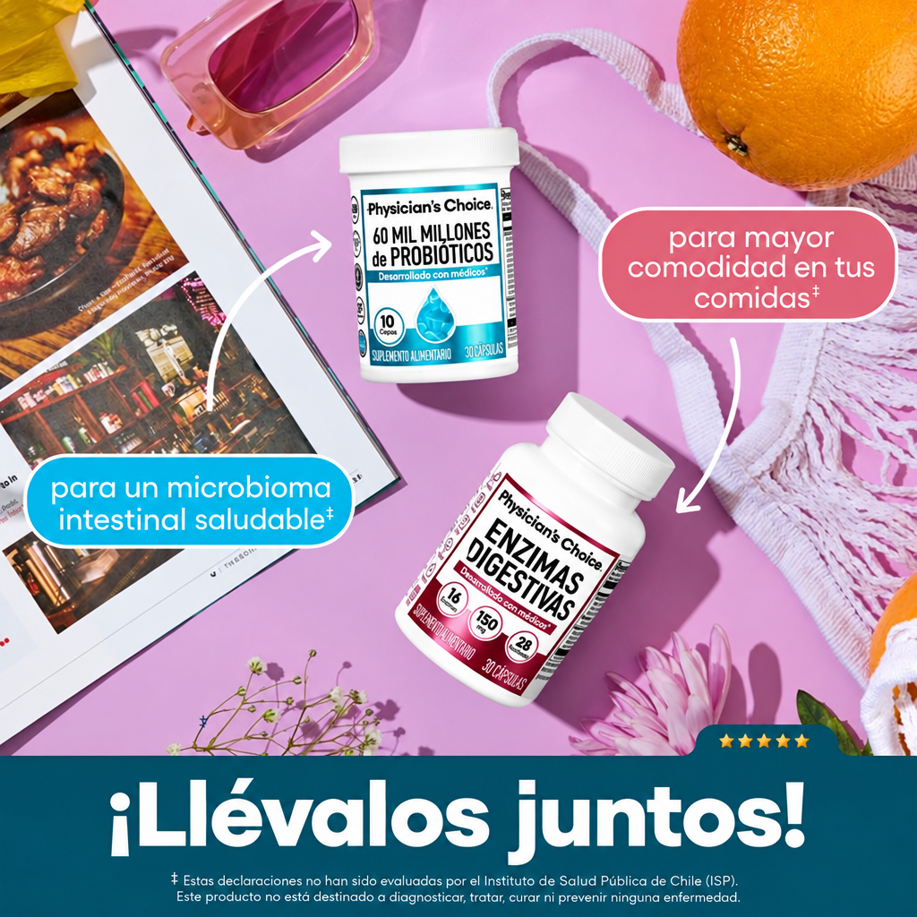 Physician's Choice | Enzimas Digestivas con Probióticos y Prebióticos