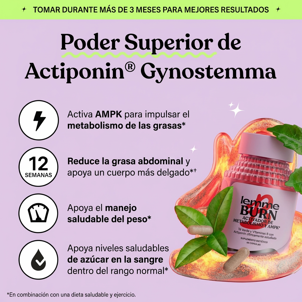 Lemme Burn - Apoyo al Metabolismo y Grasa Abdominal | Promo 1, 2 o 3 Unidades