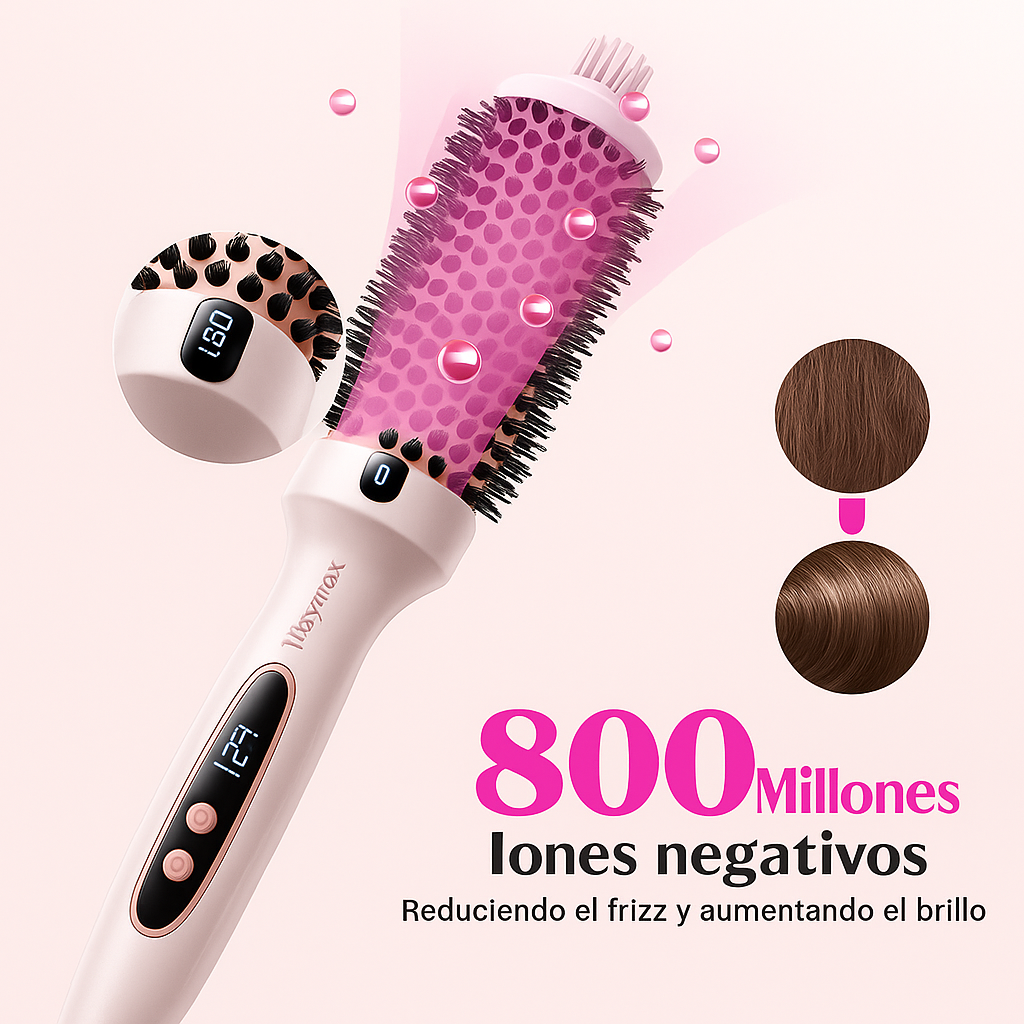 Wavytalk - Cepillo Térmico para Alisar y Ondular el Cabello.